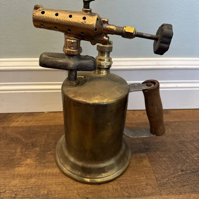 Soplador de madera de latón Clayton & Lambert 600A vintage Foto 1 de 4