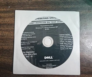 ⭐️Dell Windows 7 Professional SP1 Reinstallation DVD (Disc Only)⭐️ - Picture 1 of 1