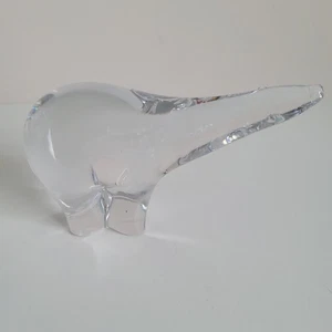 MCM Kristall Eisbär Briefbeschwerer Vintage Folke Walving Maleras signiert Schweden - Bild 1 von 16