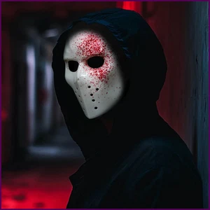 Trick Horror schlanke gesichtslose Maske Cosplay Totenkopf Monster Dämon Killer - Bild 1 von 28