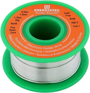Solder Wire Lead Free Rosin Core Flux 1.0mm Electronics 0.04in-1.76oz - Picture 1 of 7