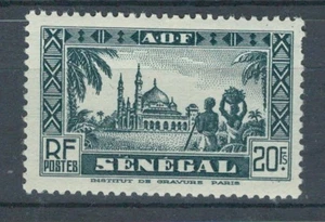 SENEGAL FRENCH AFRICA COLONIES HISTORICAL MOSQUE MH 20F STAMP LOT (SENG 652) - Imagen 1 de 1