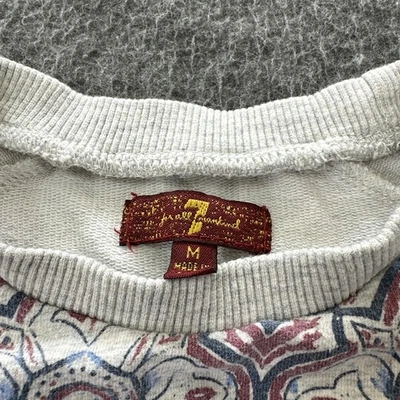 Sudadera gris 7 For All Mankind para niñas talla mediana (7-8) 98 % algodón Foto 1 de 4