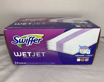 Swiffer Wet Jet Mopping Pads 24x Refills Multi-Surface Wood Floor - Image 1 of 4