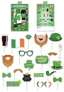St Patrick’s Day Irish Party Photo Booth Props Accessories Decoration Party 20pc - Foto 1 di 3