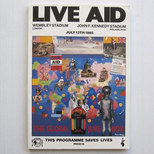 Live Aid Concert Programme Wembley Stadium UK 1985 Queen Freddie Mercury Book NM - Picture 1 of 24