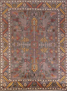 Elegance Redefined Hand-Knotted Heriz Serapi Indian Living Room 8x10 ft Rug - Picture 1 of 19