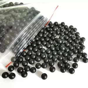 Black Round Solid Rubber Ball Bouncy Balls Training ball Diameter 2mm to 100mm - Picture 1 of 5