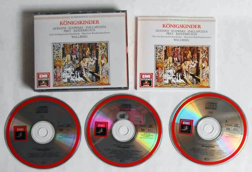 3 CD Box Humperdinck: Königskinder - Donath Dallapozza (EMI) - Bild 1 von 2