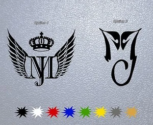 STICKER PEGATINA DECAL VINYL MJ Michael Jackson Logo,Signature,Insignia - Picture 1 of 6