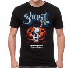 Autêntico Banda Fantasma Abóbora Surpresa Laranja logotipo T-shirt S M L XL 2XL Novo