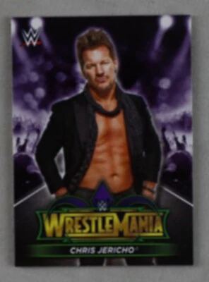 Chris Jericho WWE Pro Wrestling Trading Card Wrestler WWF Topps WrestleMania AEW - Image 1 of 3
