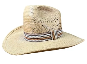 The Hat Company Men’s Straw 6.5” Crown Cowboy Hat Size 7 Bushwhacker - Picture 1 of 12