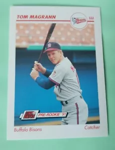 1991 Line Drive AAA #32 Tom Magrann - Buffalo Bisons - Bild 1 von 2
