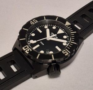 ARMIDA A1 42MM BLACK DLC 300M AUTOMATIC DIVER, SAPPHIRE BEZEL, BRAND NEW