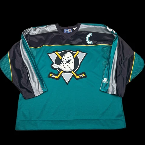 Vintage MIGHTY DUCKS PAUL KARIYA Starter Jersey 2XL XXL RARE 90s VTG NHL Cover