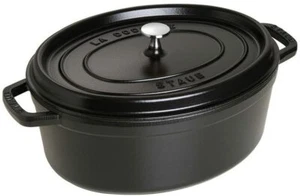 STAUB 7 Quart ovale Kasserolle schwarz - Bild 1 von 3