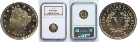 1894 Liberty Nickel NGC PR-64 CAM Cover