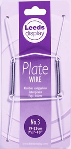 Leeds Display No.3 White Wire Plate Hanger Support: 19-25cm 7.5-10"  - Picture 1 of 3