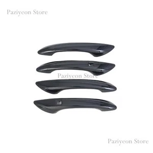 For Hyundai Sonata 2024-2025 Gloss Black Door Handle Cover Trims Strips Overlay - Picture 1 of 6