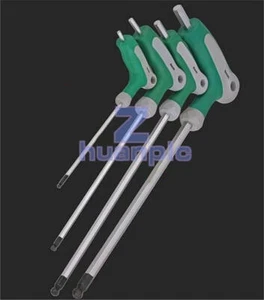 T Handle Allen Wrench Ball End Hex Key Long Arm CR-V Steel 2.0mm-10mm Metric - Picture 1 of 1
