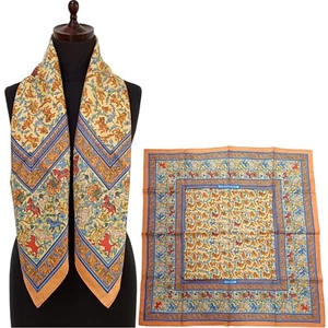 Hermes "CHASSE EN INDE" Carre 90 Silk 100% Scarf Vintage Rare - Picture 1 of 17