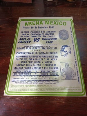 PROGRAMS 99's LUCHA LIBRE, RAYO DE JALISCO vs UNIVERSO  MEXICO MEXICAN WRESTLING - Image 1 of 4