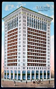 W.O.W. Building Omaha Nebraska NE postal PC 1910s McLoughlin & Holtz sin usar - Imagen 1 de 1