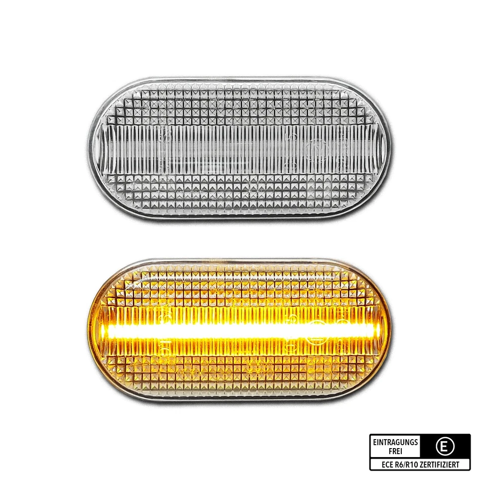 WEISSE LED Seitenblinker Renault Twingo I II III 1 2 3 Clio Dacia - Bild 1 von 4