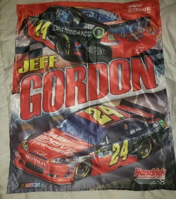 杰夫·戈登 #24 NASCAR 室内/室外垂直悬挂横幅旗 27"x37"    — 第 1/4 张图片