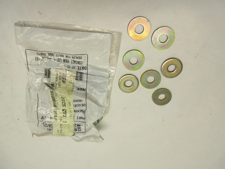 1979 ARCTIC CAT TRAIL CAT WASHER 7 PACK NEW NOS OEM 0114-197 - Image 1 of 3