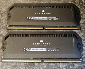 Corsair Dominator Platinum RGB 32GB (2X16GB) DDR5 PC5-49600C36 6200MHz Black - Picture 1 of 2