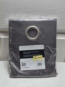 54"x54" Room Darkening Grommet Curtain Panel Polyester Drapery, Gray - Picture 1 of 4