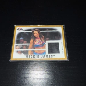 WWE Mickie James NXT 2017 Topps Heritage Event Used Mat Relic Card SN 8/10 Gold - Picture 1 of 3
