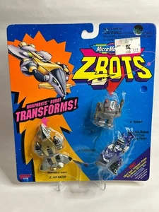 Vintage 1993 Micro Machines Zbots Morphbots Robot AIR RAZOR TURBOCON BEEDY - Picture 1 of 2