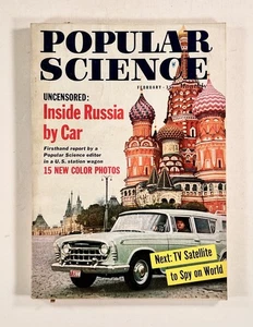 1958 Feb POPULAR SCIENCE Inside Russia by Car SPY SATELLITES Hi-Fi Systems MORE - Picture 1 of 7