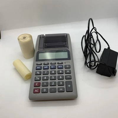 Casio HR-8L Calculator Portable Printer Plain Paper 2.25” 10 Digit Display - Image 1 of 4