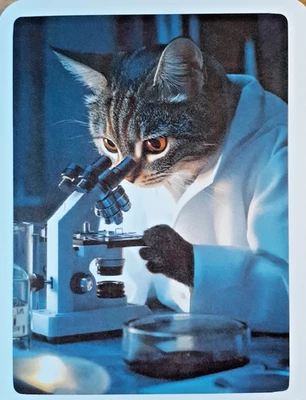 una tarjeta divertida para cualquier ocasión - un científico Foto 1 de 2