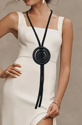 Lagenlook XXL Kautschukkette Halskette Handgemacht Kette Modeschmuck Kautschuk - Bild 1 von 2