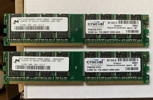 1GB (2X512MB) Crucial CT6464Z335.16TGY2 512MB UDIMM 184-Pin Memory Module - Picture 1 of 1