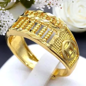 Anello Prosperità Abaco Cerchio Regolabile Gioielli Regalo Donna Uomo Festa Matrimonio - Foto 1 di 13