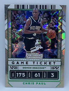 2020-21 Panini Draft Contenders Chris Paul Wake Forest #38 Green Explosion - Picture 1 of 1