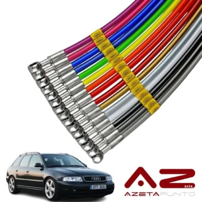 tubi freno in treccia auto hel performance audi a4 avant b5 1.8 8d2 1995 2000 - Immagine 1 di 4