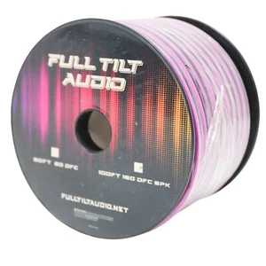 Full Tilt Audio 16 GA Tinned OFC Speaker Wire Purple/Black Lot Cut By The Foot - Bild 1 von 4
