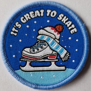 It's great to skate ice skating activity badge patch patches badges - Picture 1 of 1