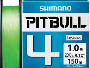 SHIMANO PITBULL 4 150m #1.2-27 lb Lime Green Made in Japan ship from Japan 1 - Picture 1 of 3