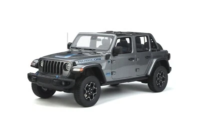 JEEP WRANGLER 4XE RUBICON BILLET ARGENTO 2022 GT SPIRIT GT419 1:18 RESINA - Immagine 1 di 4