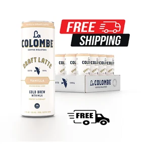 La Colombe Coffee, Vanilla Draft Latte, 11 fl oz Cans (Pack of 12), Coffeehouse - Picture 1 of 9