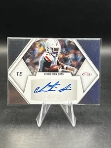 Christian Sims 2023 Sage Silver Autograph auto L.A. Rams Bowling Green - Picture 1 of 2