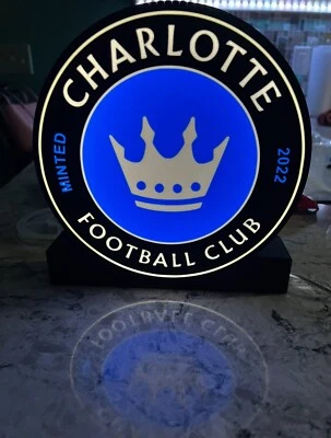 Charlotte Football Club, MLS - Caja de luz con impresión 3D, ¡muchas otras opciones disponibles! Foto 1 de 4